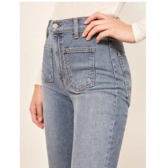 NWT Reformation High & Skinny with Patch Pockets in Catalina, sz 30 - Picture 2 of 5
